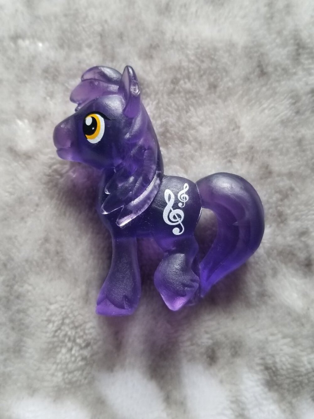My Little Pony Figure Royal Riff Blue Translucent MLP G4 Mini Figurine